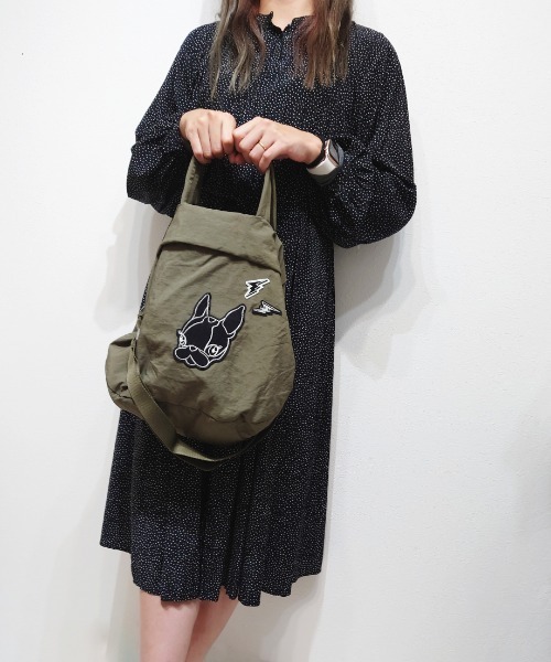 CRYSTAL BALL(クリスタルボール)の「軽量2WAYナイロントートバッグ(トートバッグ・レディース・ベージュ/グリーン/イエロー・FREE)」の11枚目の写真