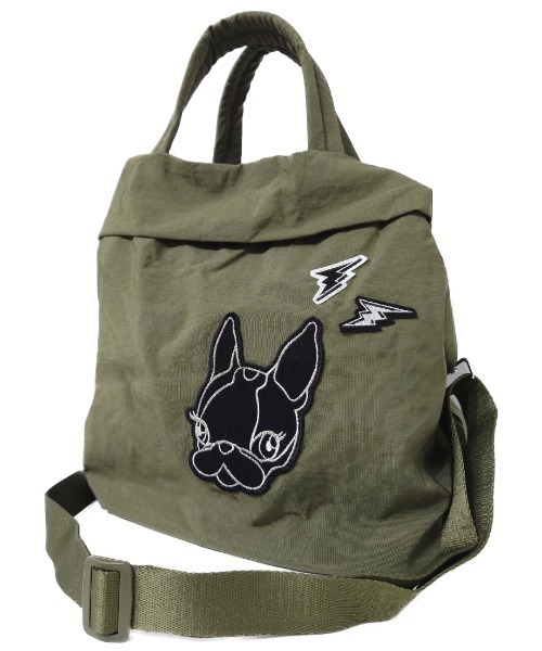 CRYSTAL BALL(クリスタルボール)の「軽量2WAYナイロントートバッグ(トートバッグ・レディース・ベージュ/グリーン/イエロー・FREE)」の13枚目の写真