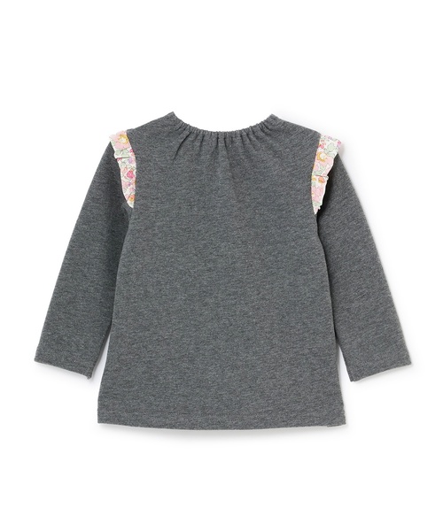 sense of wonder(センスオブワンダー)の「リバティリンゴトレーナー(スウェット・キッズ・チャコール/ネイビー/ピンク・80cm/90cm/100cm/110cm/120cm/130cm)」の4枚目の写真