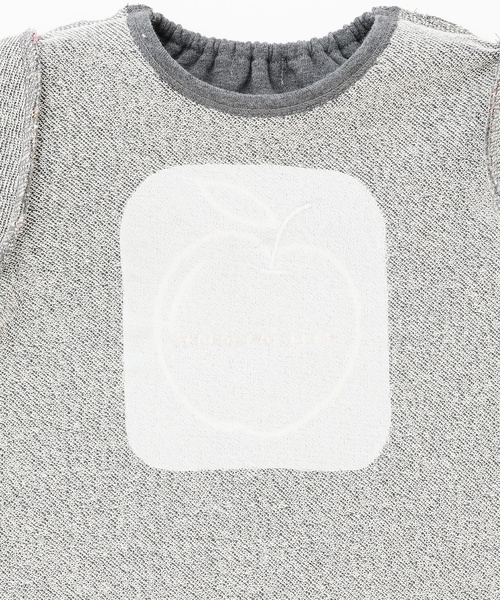 sense of wonder(センスオブワンダー)の「リバティリンゴトレーナー(スウェット・キッズ・チャコール/ネイビー/ピンク・80cm/90cm/100cm/110cm/120cm/130cm)」の7枚目の写真