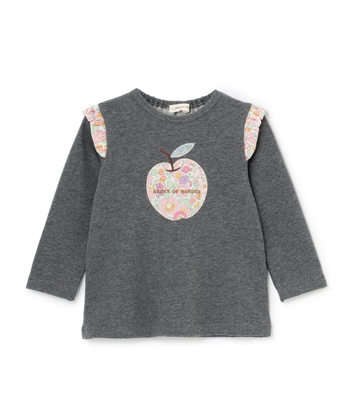 sense of wonder(センスオブワンダー)の「リバティリンゴトレーナー(スウェット・キッズ・チャコール/ネイビー/ピンク・80cm/90cm/100cm/110cm/120cm/130cm)」の12枚目の写真