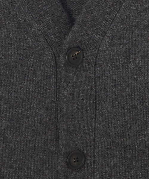 PS Paul Smith(ピーエスポールスミス)の「"Happy" スペースダイボーダー Vネックカーディガン / 252410 506Z(カーディガン/ボレロ・メンズ・ダークグレー・LARGE/X-LARGE/MEDIUM)」の2枚目の写真