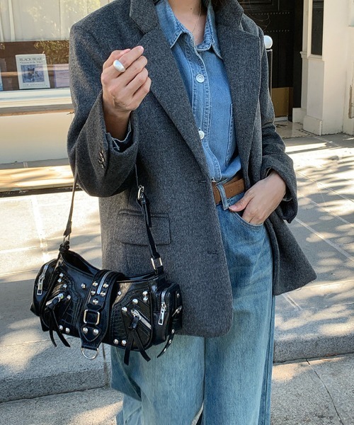 セール】Y2K スタッズショルダーバッグ（ショルダーバッグ）｜gossip