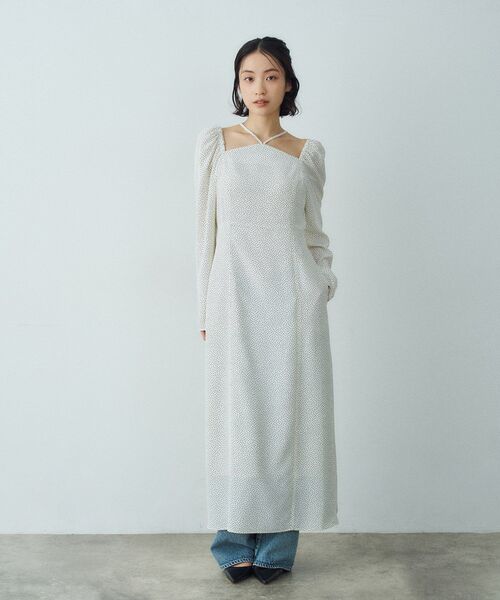 CODE A（コードエー）の「femi dot dress（ワンピース・レディース・ブラック系/ホワイト系3・36/38）」の8枚目の写真