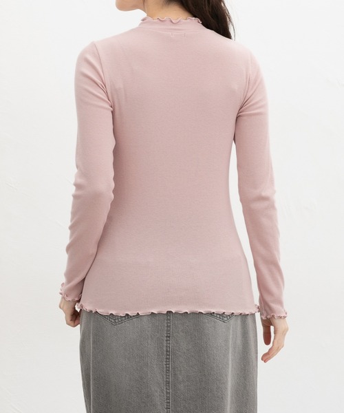 Honeys(ハニーズ)の「メローハイネックTシャツ(Tシャツ/カットソー・レディース・ライトピンク/ライトグリーン/イエロー・L/LL/M/S)」の20枚目の写真