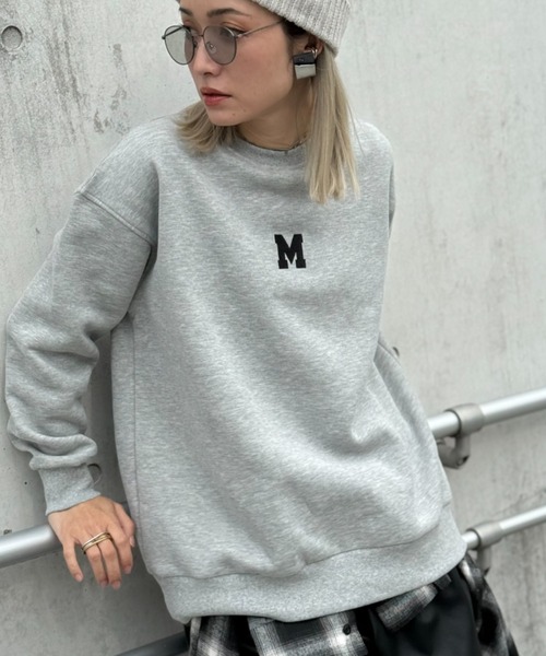 deux amour（ドゥーザムール）の「Mトレーナー（スウェット・レディース・ネイビー/グレー/アイボリー・FREE）」の3枚目の写真