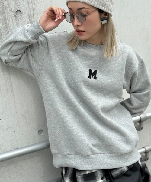 deux amour（ドゥーザムール）の「Mトレーナー（スウェット・レディース・ネイビー/グレー/アイボリー・FREE）」の16枚目の写真