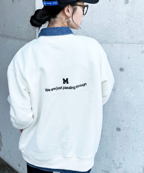 deux amour（ドゥーザムール）の「Mトレーナー（スウェット・レディース・ネイビー/グレー/アイボリー・FREE）」の6枚目の写真