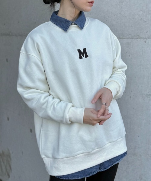 deux amour（ドゥーザムール）の「Mトレーナー（スウェット・レディース・ネイビー/グレー/アイボリー・FREE）」の7枚目の写真