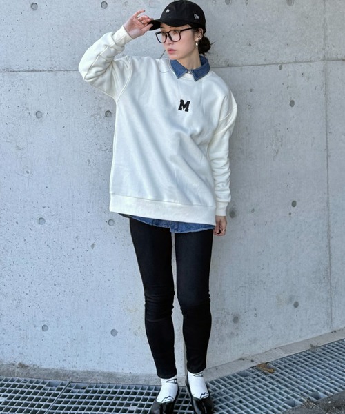 deux amour（ドゥーザムール）の「Mトレーナー（スウェット・レディース・ネイビー/グレー/アイボリー・FREE）」の12枚目の写真