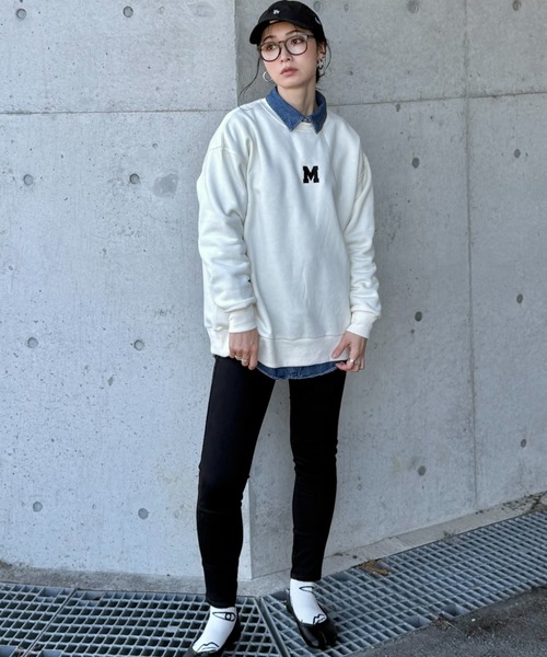 deux amour（ドゥーザムール）の「Mトレーナー（スウェット・レディース・ネイビー/グレー/アイボリー・FREE）」の13枚目の写真