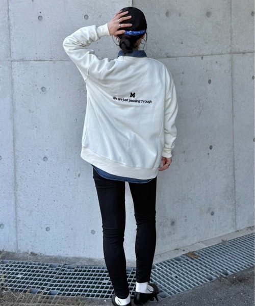 deux amour（ドゥーザムール）の「Mトレーナー（スウェット・レディース・ネイビー/グレー/アイボリー・FREE）」の15枚目の写真