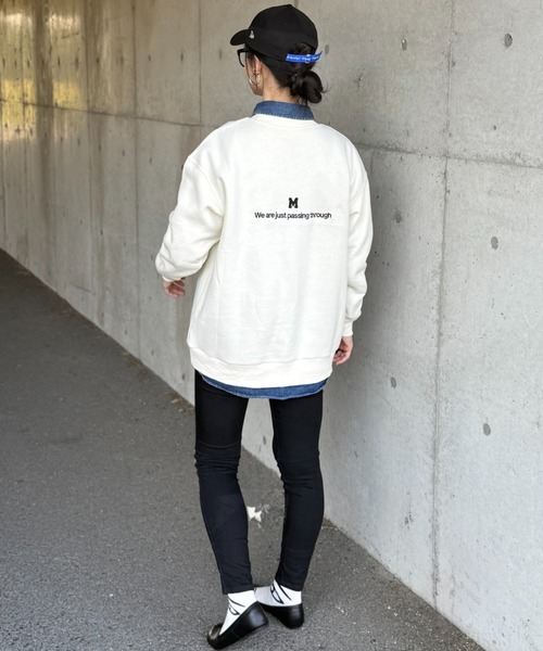 deux amour（ドゥーザムール）の「Mトレーナー（スウェット・レディース・ネイビー/グレー/アイボリー・FREE）」の14枚目の写真