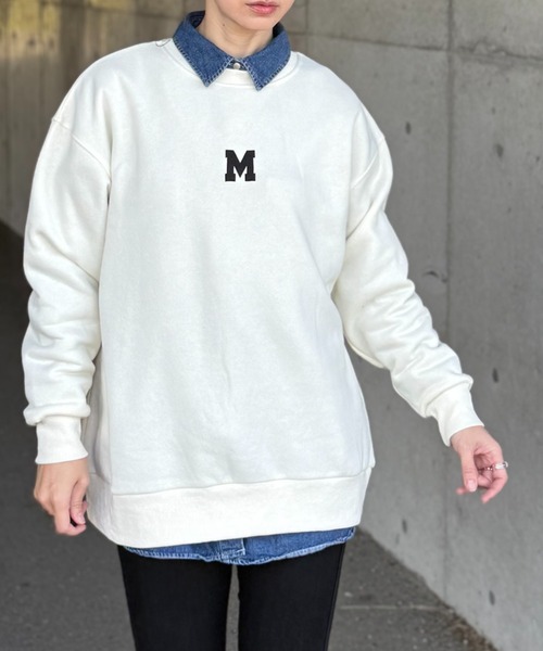 deux amour（ドゥーザムール）の「Mトレーナー（スウェット・レディース・ネイビー/グレー/アイボリー・FREE）」の9枚目の写真