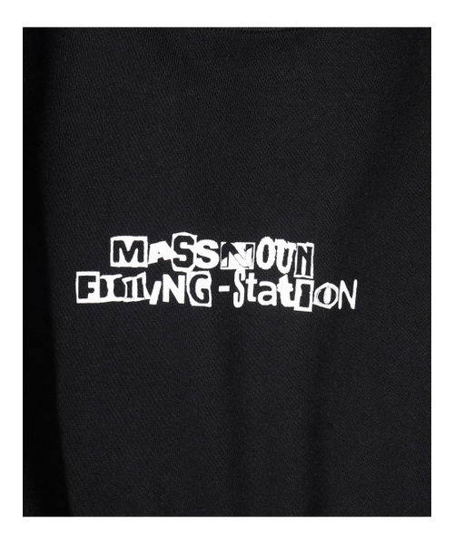 MASSNOUN(マスノウン)の「フィリングステーション ヘビーオーバーサイズマンツーマンTシャツ MSHCR003-BK(スウェット・レディース・その他・SMALL/MEDIUM/LARGE/X-LARGE)」の5枚目の写真