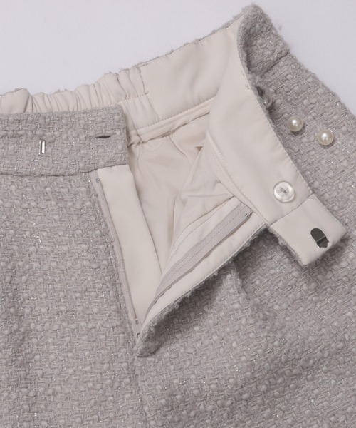 Fit more(フィットモア)の「ツイードパールポケットショートパンツ(その他パンツ・レディース・ブラック/アイボリー/グレイッシュベージュ・S/M)」の18枚目の写真