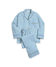 SNAPPY CUDDLE（スナッピーカードル）の「Chilling Stripe Pajama Set (Blue)（ルームウェア/パジャマ）」
