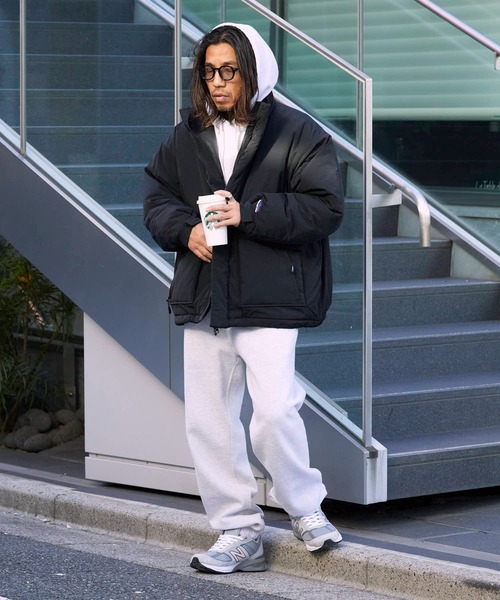 THOUSAND MILE(サウザンドマイル)の「THOUSAND MILE/サウザンドマイル STAND COLLAR PADDED JACKET スタンド カラー パデッド ダブルジップ ジャケット(ダウンジャケット/コート・メンズ・ブラック/チャコール・XS/M/L/XL)」の5枚目の写真