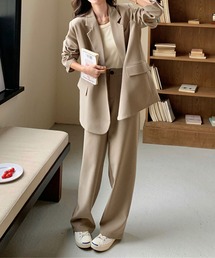 aimoha（アイモハ）の「aimoha　テーラードジャケット＋ワイドパンツセットアップ（セットアップ）」