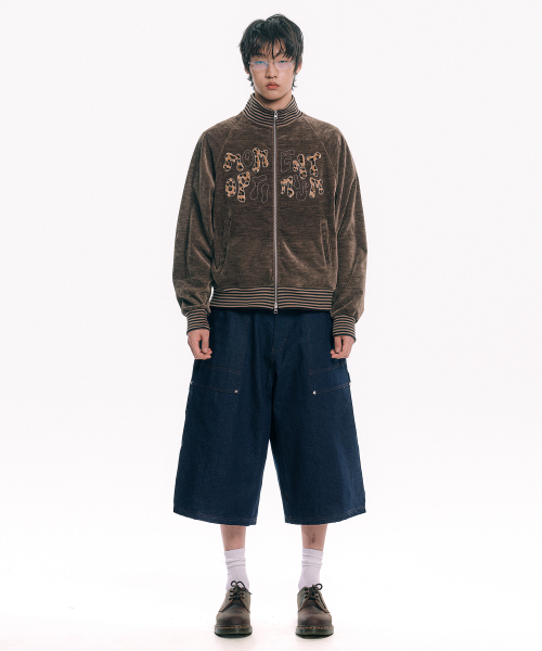 MOO(エムオーオー)の「バックロゴカーペンターインディゴデニムバミューダパンツ - ネイビー(その他パンツ・メンズ・ネイビー・MEDIUM/LARGE)」の3枚目の写真