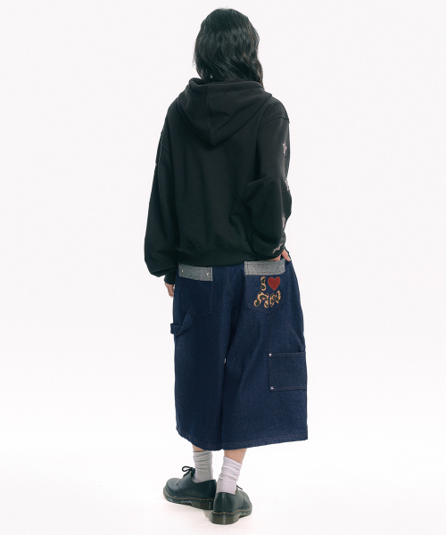 MOO(エムオーオー)の「バックロゴカーペンターインディゴデニムバミューダパンツ - ネイビー(その他パンツ・メンズ・ネイビー・MEDIUM/LARGE)」の5枚目の写真