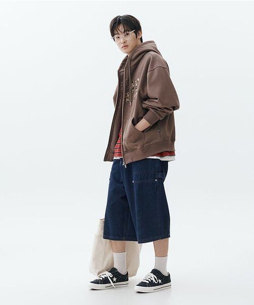 MOO(エムオーオー)の「バックロゴカーペンターインディゴデニムバミューダパンツ - ネイビー(その他パンツ・メンズ・ネイビー・MEDIUM/LARGE)」の11枚目の写真