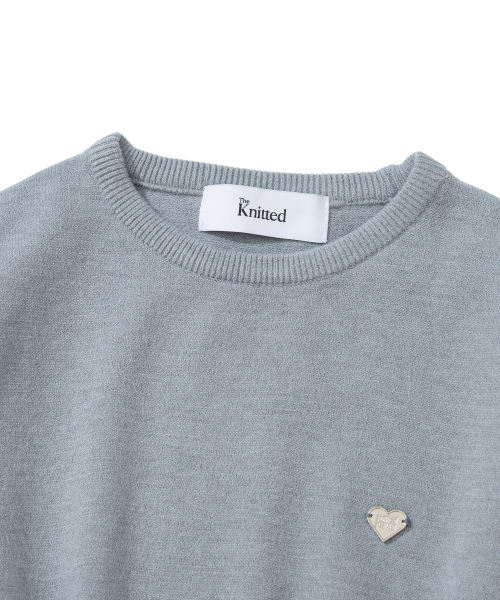 KNITTED(ニッティド)の「(W) ベーシックエッセンシャルウォッシャブルラウンドニット グレー(ニット/セーター・レディース・その他・FREE)」の3枚目の写真