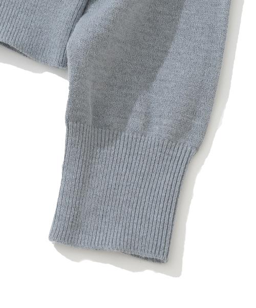 KNITTED(ニッティド)の「(W) ベーシックエッセンシャルウォッシャブルラウンドニット グレー(ニット/セーター・レディース・その他・FREE)」の5枚目の写真