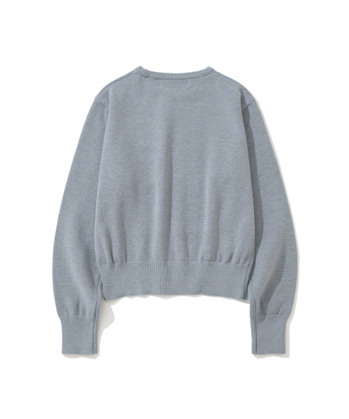 KNITTED(ニッティド)の「(W) ベーシックエッセンシャルウォッシャブルラウンドニット グレー(ニット/セーター・レディース・その他・FREE)」の7枚目の写真