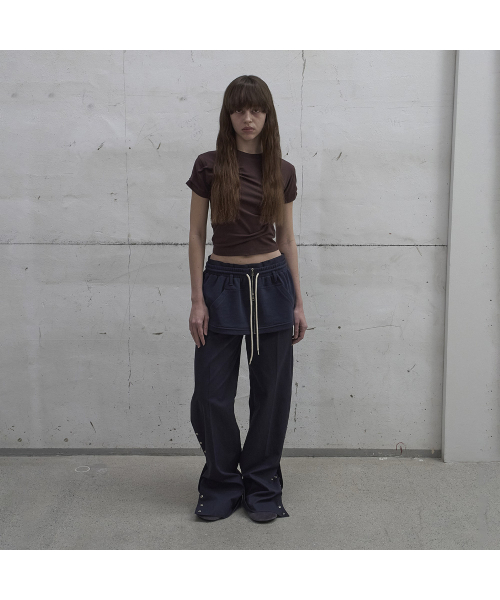 LCDC TM(エルシーディーシーティーエム)の「LAYERED ZIP-UP SKIRT (NAVY)(スカート・レディース・ネイビー・SMALL/MEDIUM)」の1枚目の写真