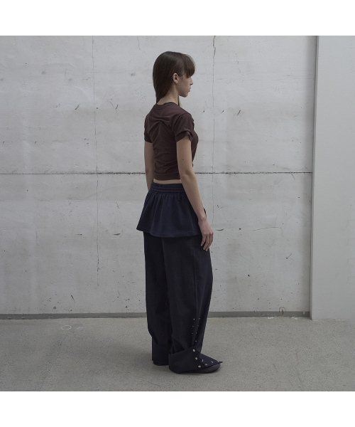 LCDC TM(エルシーディーシーティーエム)の「LAYERED ZIP-UP SKIRT (NAVY)(スカート・レディース・ネイビー・SMALL/MEDIUM)」の4枚目の写真