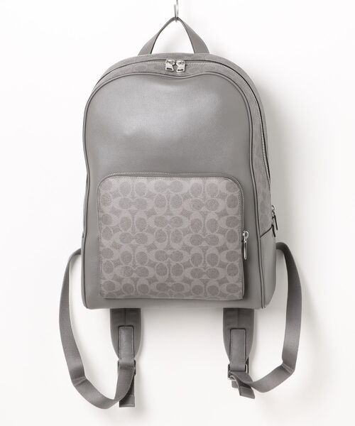 COACH（コーチ）の「ウェイド バックパック・シグネチャー キャンバス（バックパック/リュック・メンズ・グレー系その他・ONE）」の5枚目の写真
