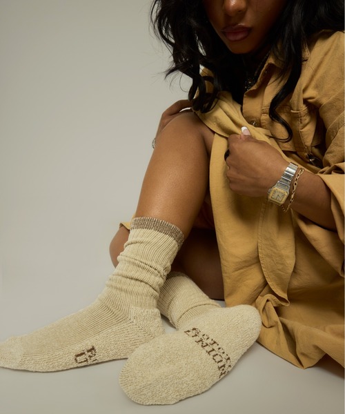 ROTOTO（ロトト）の「UNION x ROTOTO Framework Socks（ソックス/靴下・メンズ・ブラウン系/ブルー系・MEDIUM/LARGE/X-LARGE）」の2枚目の写真