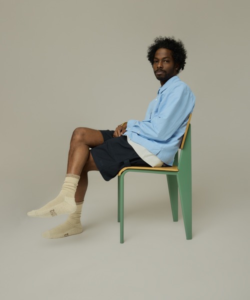 ROTOTO（ロトト）の「UNION x ROTOTO Framework Socks（ソックス/靴下・メンズ・ブラウン系/ブルー系・MEDIUM/LARGE/X-LARGE）」の4枚目の写真