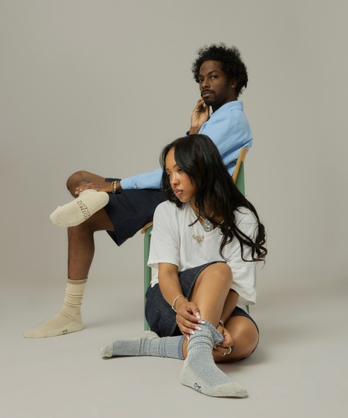 ROTOTO（ロトト）の「UNION x ROTOTO Framework Socks（ソックス/靴下・メンズ・ブラウン系/ブルー系・MEDIUM/LARGE/X-LARGE）」の20枚目の写真