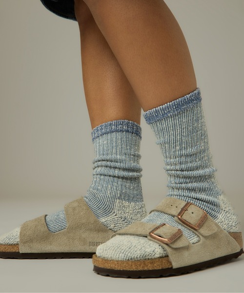 ROTOTO（ロトト）の「UNION x ROTOTO Framework Socks（ソックス/靴下・メンズ・ブラウン系/ブルー系・MEDIUM/LARGE/X-LARGE）」の16枚目の写真