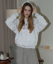 VLETI（ブレッティ）の「Oversized Printing Logo Hoodie (Back_melange)（パーカー）」