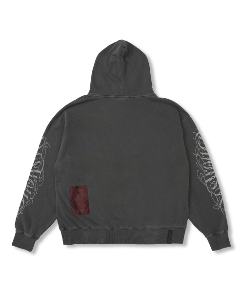 STIGMA（スティグマ）の「Destroyer Pigment Washed Oversized Hoodie Charcoal（パーカー・メンズ・その他・MEDIUM/LARGE/X-LARGE）」の2枚目の写真