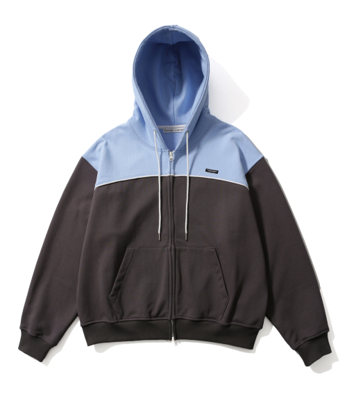 GARDEN EXPRESS(ガーデンエクスプレス)の「Color Block Hood Zip-Up (sky blue)(パーカー・メンズ・その他・LARGE/X-LARGE)」の1枚目の写真