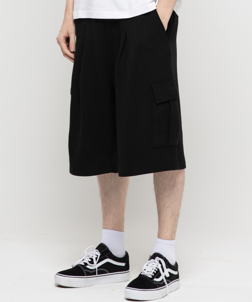 CHAMBROS（チャンブロス）の「カーゴポケットワンタックバミューダスウェットショートパンツ[ブラック]（その他パンツ・レディース・その他・LARGE/MEDIUM/X-LARGE）」の5枚目の写真