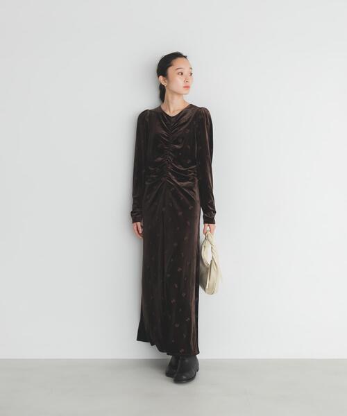 セール】ベロアシャーリングドレス（ワンピース）｜KBF（ケイビーエフ