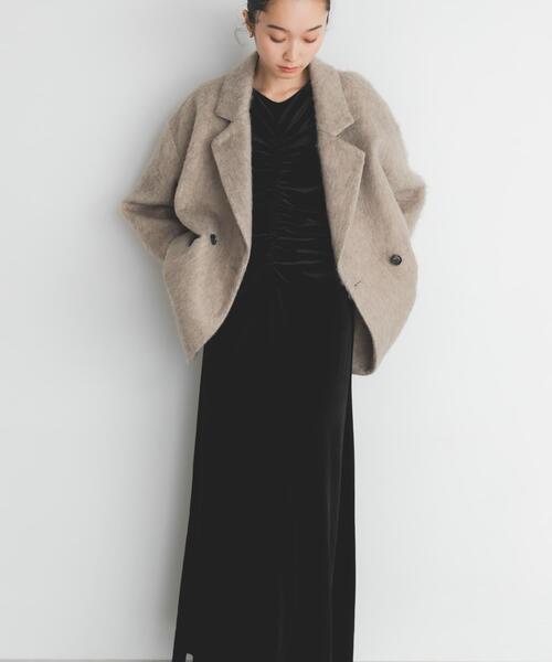 KBF ベロアシャーリングドレス　グレー ベロアシャーリングドレス | KBF | マルイウェブチャネル