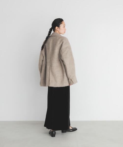 KBF ベロアシャーリングドレス　グレー ベロアシャーリングドレス（ワンピース）｜KBF（ケイビーエフ）の