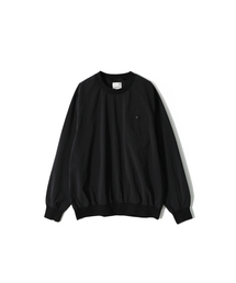 Jameson Long Woven Pullover Shirt Black