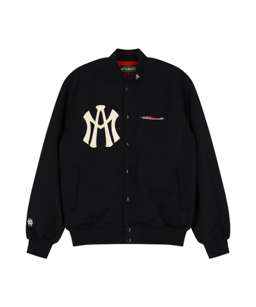 AFTERMATH(アフターマス)の「ATM LOGO VARSITY JACKET (BLACK)(その他アウター・レディース・ブラック・LARGE/X-LARGE)」の1枚目の写真