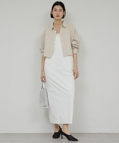 GALLARDAGALANTE(ガリャルダガランテ)の「【前後2way】ストレッチ2WAYワンピース(ワンピース・レディース・ブラック/ホワイト・FREE)」の8枚目の写真