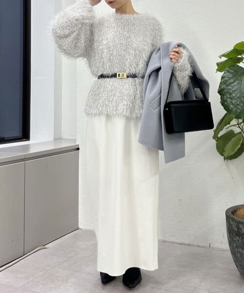 GALLARDAGALANTE(ガリャルダガランテ)の「【前後2way】ストレッチ2WAYワンピース(ワンピース・レディース・ブラック/ホワイト・FREE)」の11枚目の写真