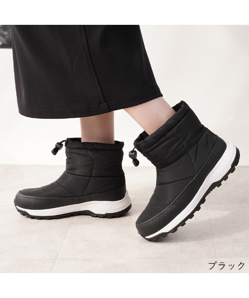 ALETTA(アレッタ)の「防水 あったか ウインター レインブーツ(ブーツ・レディース・ブラック/グレー・S/M/L/LL)」の2枚目の写真