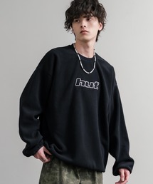 HUF ハフ H DOT POLAR FLEECE CREWNECK オーバーサイズポーラーフリースプルオーバートレーナー