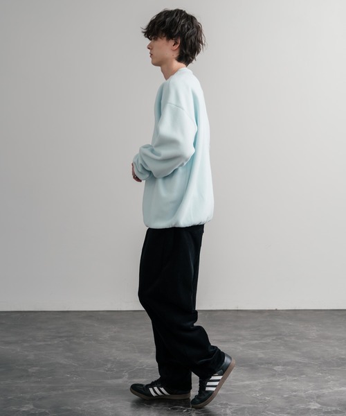HUF(ハフ)の「HUF ハフ H DOT POLAR FLEECE CREWNECK オーバーサイズポーラーフリースプルオーバートレーナー(スウェット・メンズ・ブラック/スカイブルー・M/L/XL)」の13枚目の写真